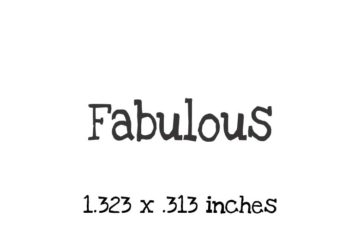 WH138B Fabulous Rubber Stamp