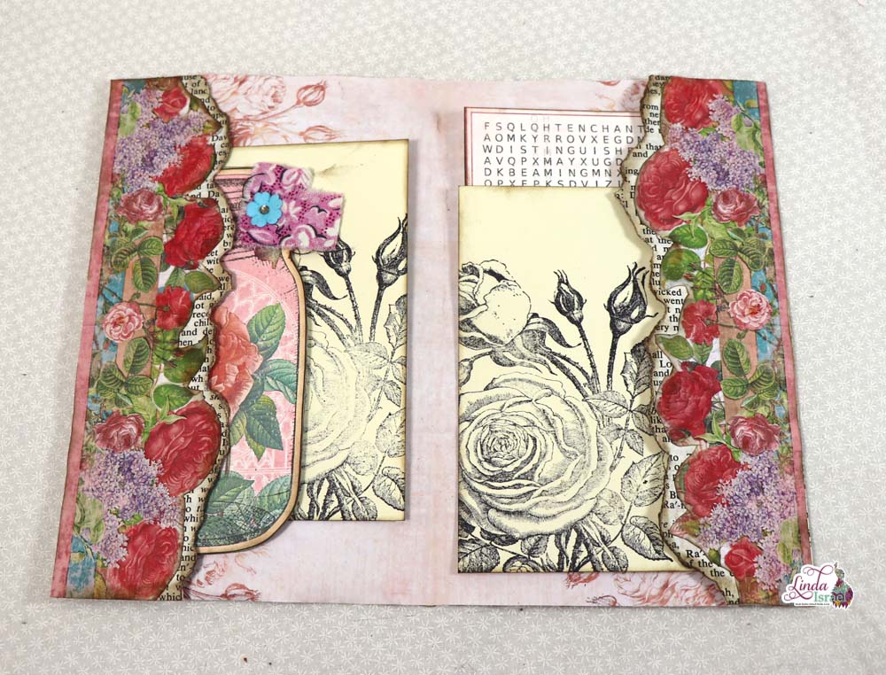 Enchanted Rose Junk Journal Page Tutorial