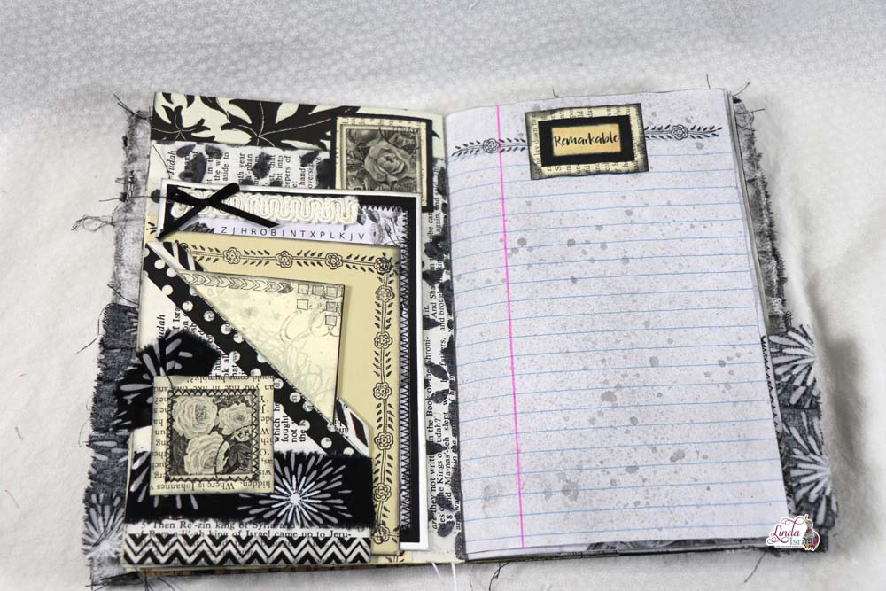 Black Junk Journal Blank Pages Altered Notebook Memories Planner Ephemera