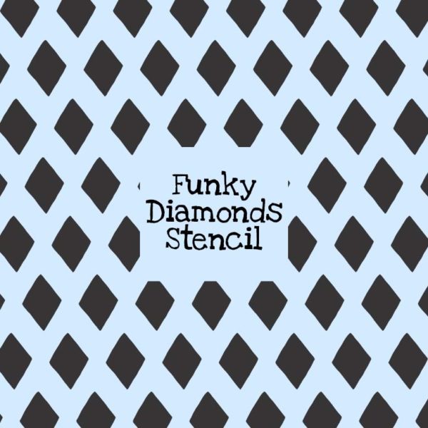 Funky Diamonds Stencil