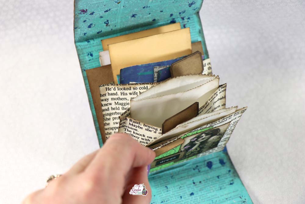 Gel Printing into Matchbook Expanding Folio Tutorial