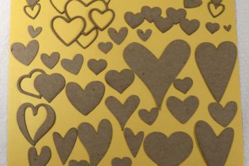 Lots of Hearts 29 Chipboard Pieces