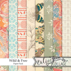 Wild and Free Digital Paper Pack