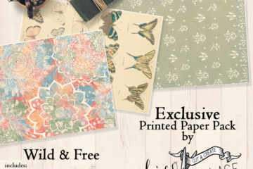Exclusive Wild and Free Printed Paper Pack is a collection of eight papers that match the Wild and Free Paper Collection. The collection includes a couple of