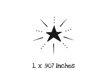 CE101B Shining Star Rubber Stamp
