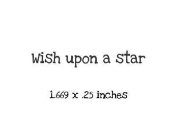 CE102A Wish upon a star Rubber Stamp