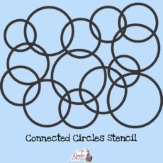 Connected Circles Stencil