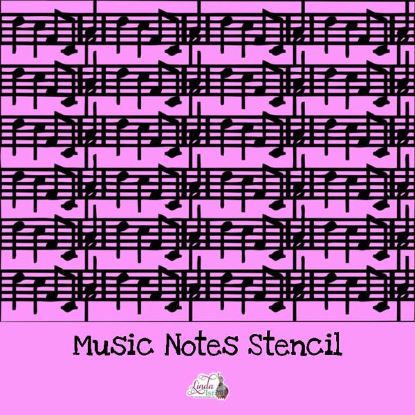 Music Notes Stencil