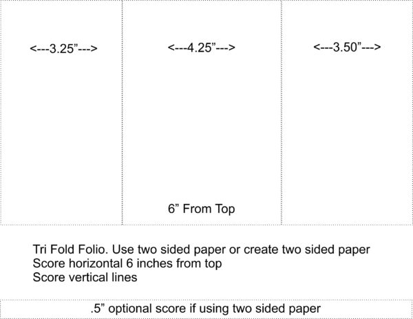 Tri Fold Folio Tutorial