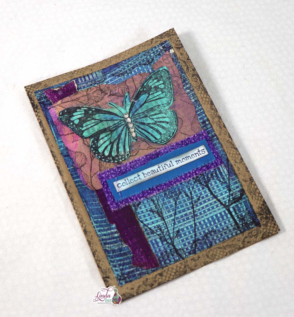 Gel Print To Creating Large Journal Cards