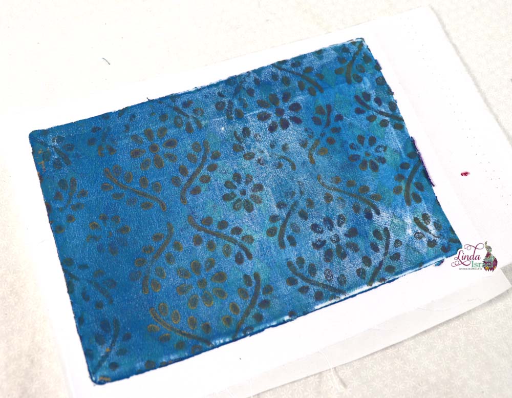 Gel Printing on Fabric Tutorial