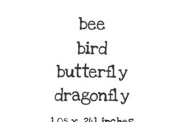 WH149D Bee Bird QT Rubber Stamps