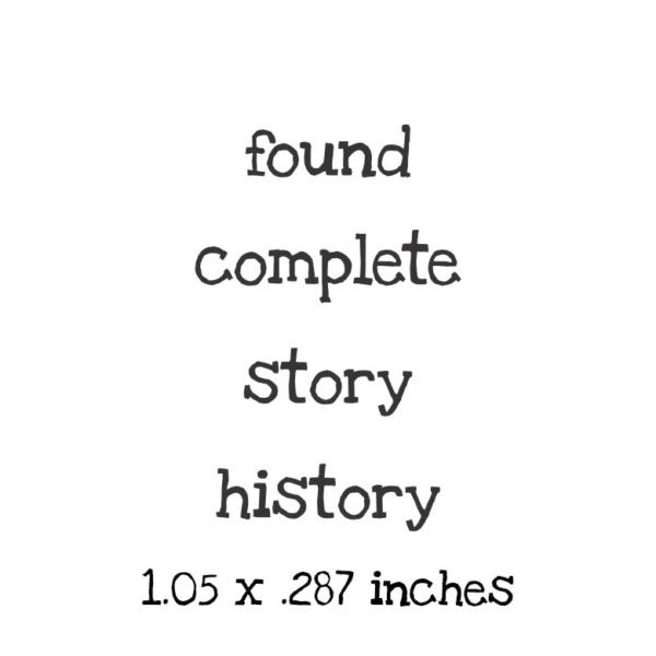 WH157D Found - History QT Rubber Stamps
