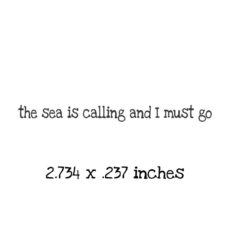 US112A Sea is calling Rubber Stamp