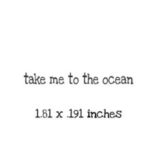 US113A To the ocean Rubber Stamp