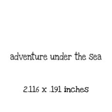 US114A Adventure Under the Sea Rubber Stamp
