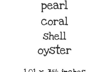 US118D Pearl Oyster QT Rubber Stamps