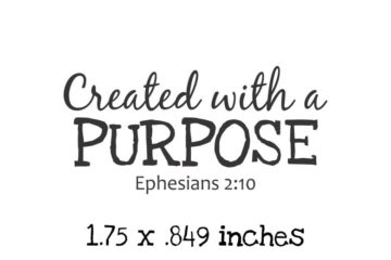 FT111C Ephesians 2:10 Rubber Stamp
