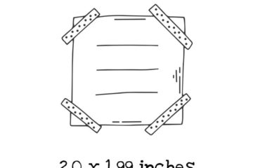 JL207D Taped Note Rubber Stamp