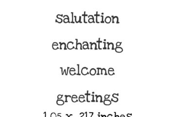 WH158D Salutation - Greetings QT Rubber Stamps