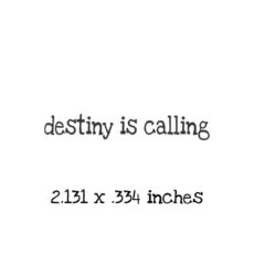 WH160A Destiny is calling Rubber Stamp