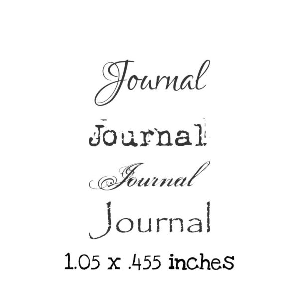 WH161D Small Journal QT Rubber Stamps