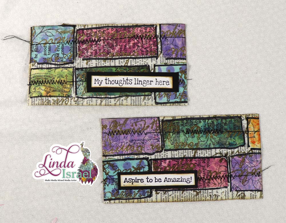Tutorial using strips to create journal cards tags and pockets