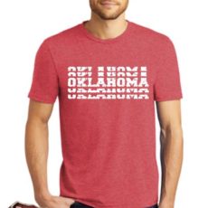 Oklahoma Stacked Red Frost T-Shirt