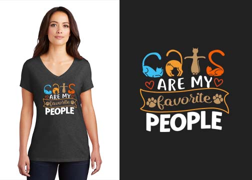 Cats Are my Favorite People T-Shirt