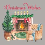 Christmas Wishes with Fireplace T-Shirt