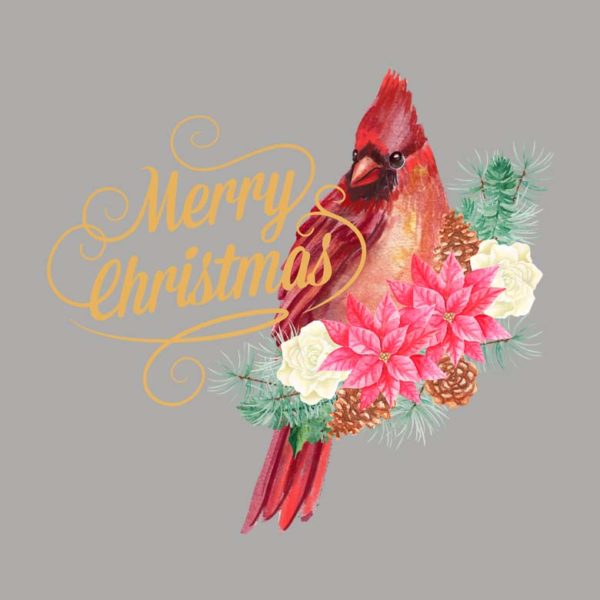 Merry Christmas Cardinal T-Shirt