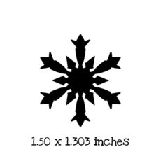 CM0121C Snowflake 1 Rubber Stamp