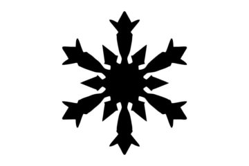 CM0121C Snowflake 1 Rubber Stamp