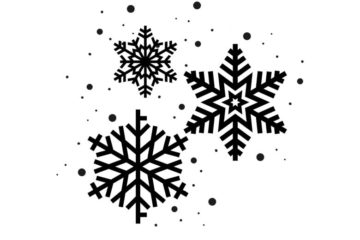 CM0125D Snowflake Cluster Rubber Stamp
