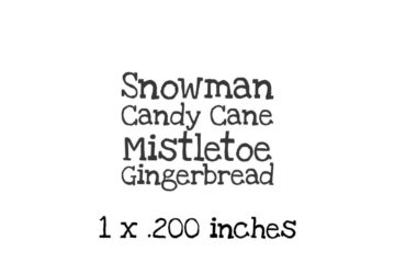 CM0129D Snowman QT Rubber Stamps