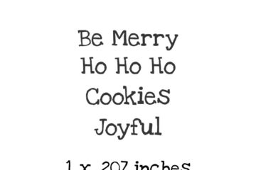 CM0130D Be Merry QT Rubber Stamps