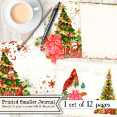 Mini Christmas Wishes Printed Journal Kit
