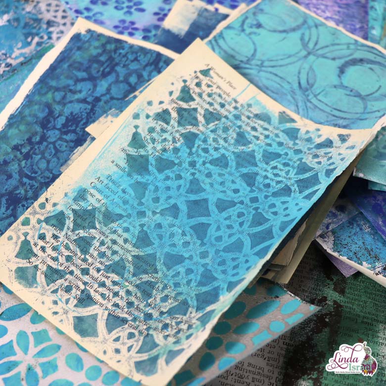 Gel Printing Creating Background Papers