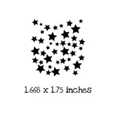 SP105D Confetti Stars Rubber Stamp