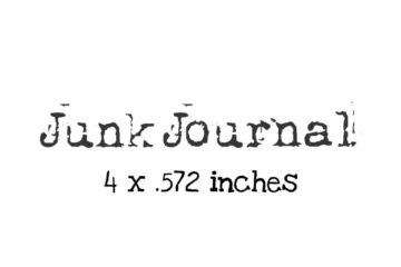 WH166D Junk Journal Rubber Stamp