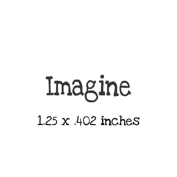 WH168A Imagine Rubber Stamp