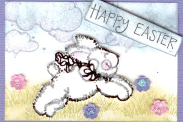 How To make an Easter ATC Card using Stamps etc.