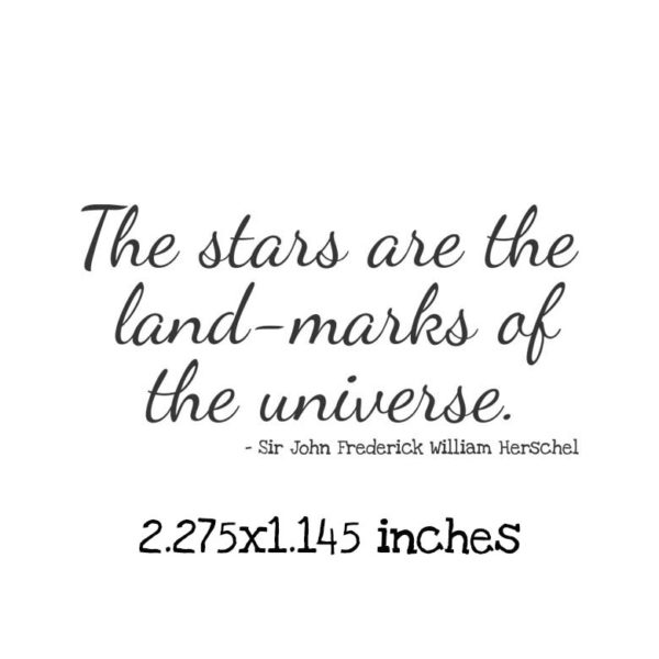 AS105C Land-marks of the universe Rubber Stamp