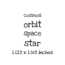 AS112D Cosmos - Star qt Rubber Stamps