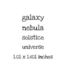AS113D Galaxy - Universe qt Rubber Stamps