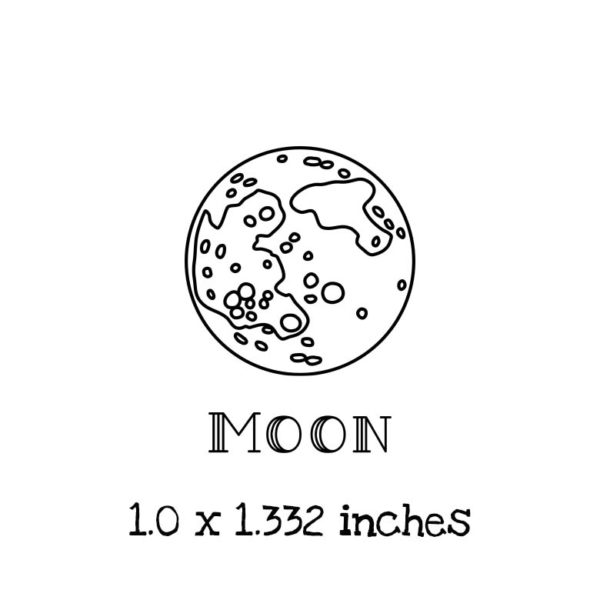 AS207D Moon Duo Rubber Stamps