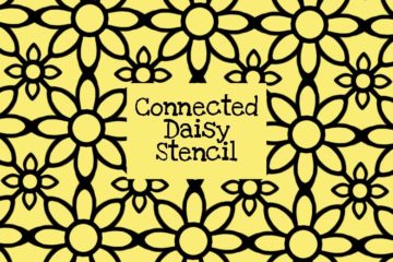 Connected Daisy Stencil